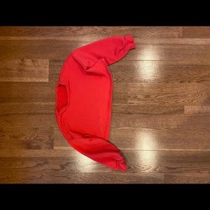 Red crop top